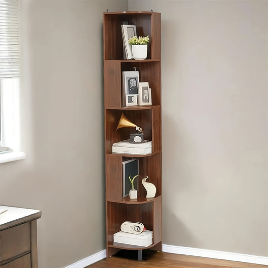 Kast – Opbergkast – Dressoir – Kledingkast – Boekenkast – Bruin – Golvende Deuren – 120x35x80 cm – Verstelbare Planken – Zonder Handvatten