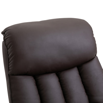 Sta-op-stoel – Liftfauteuil – Relaxstoel – Elektrische Fauteuil – Verstelbare Rugleuning – 150 kg Draaggewicht – Afstandsbediening – Bruin Kunstleer