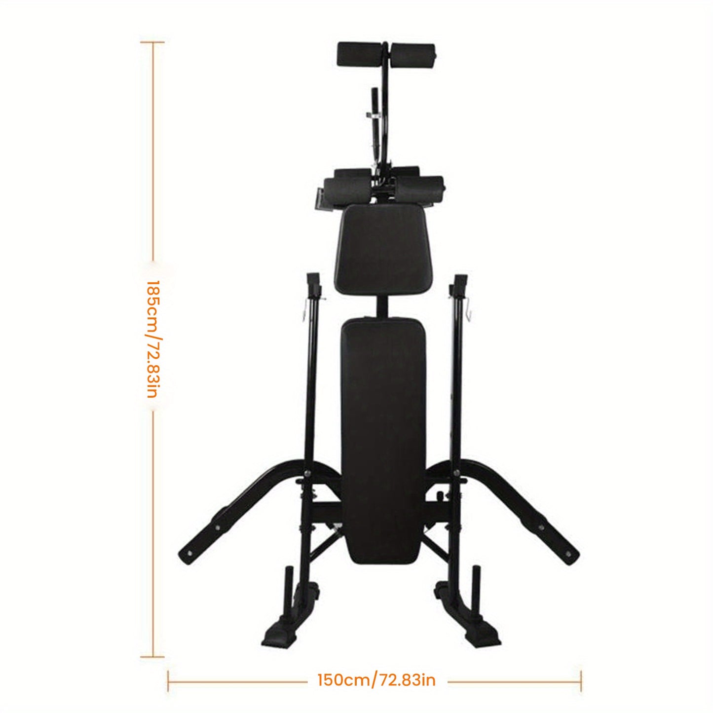 Alles-In-Één Bench Press Set – Krachttrainingsbank – Preacher Curl Bank – Leg Developer – IJzeren Constructie – Compact Formaat – Ergonomisch Design