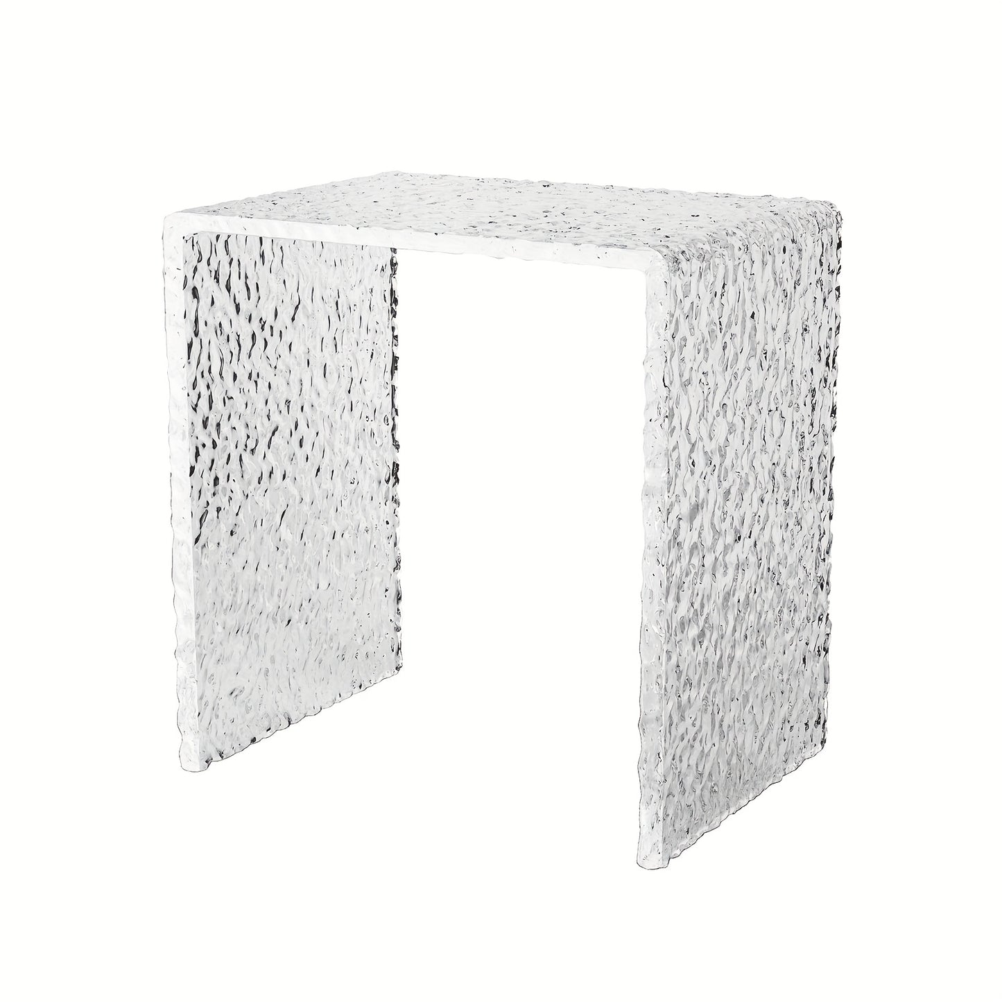 Bijzettafel – Side Table – Salontafel – Nachtkastje – Banktafel – Transparant Acryl – Compact & Stevig – 42x40x29 cm
