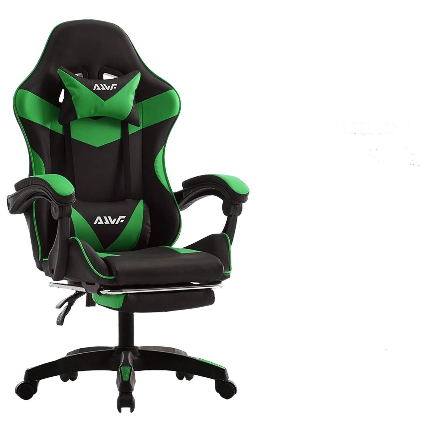 Ergonomische Gamingstoel – Gamechair – Bureaustoel – Zwarte Gamingstoel – Racestoel – Met Verstelbare Voetsteun – Hoog Rugleuning Met Lendensteun