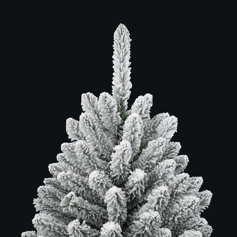 120cm (4ft) Full Snow-Covered Artificial Christmas Tree - Heavy Base Wide Standing Floor Tree for Living Room, Bedroom, Entryway - No Assembly Required, Realistic Winter Wonderland Decor - Easy Foldable Setup Holiday Decorati