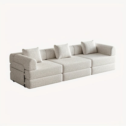 Bedbank – Slaapbank – Logeerbed – Sofa Bed – Bankbed – 2-in-1 Chenille Slaapbank Met Opbergruimte – Stevig Metaalframe & Comfortabele Stof