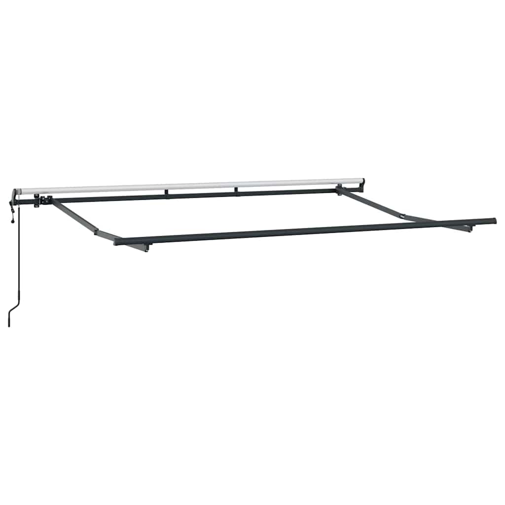Opvouwbaar Zonnescherm Frame – Zonnescherm Frame – Schaduwdoek Frame – Terras Schaduw – Buiten Zonwering – Duurzaam Metaal – 3,5x2 Meter Antraciet