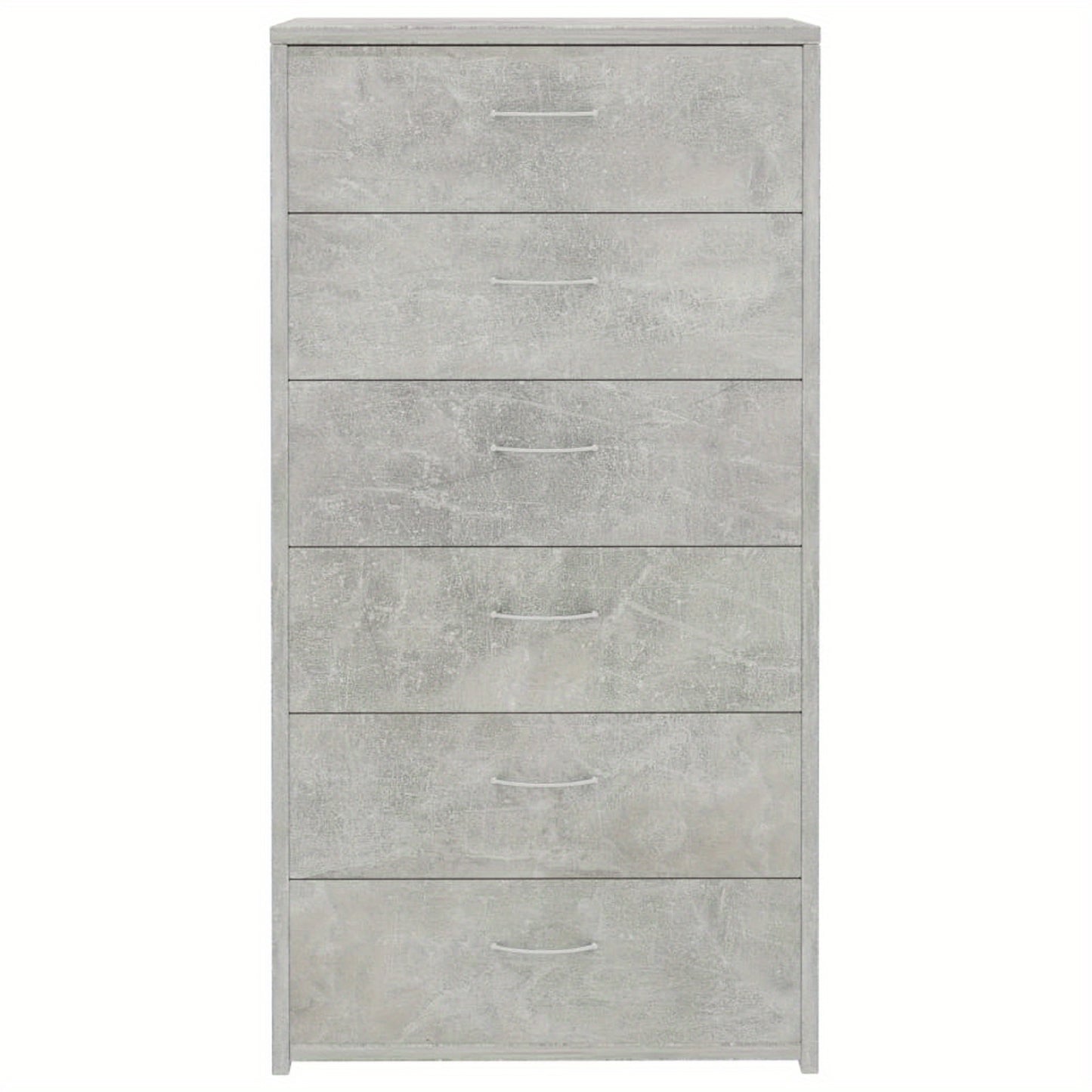 Sideboard – Dressoir – Opbergkast – Kast – Ladenkast – Betonlook – 6 Lades – Compact 50x34x96 cm – Duurzaam Engineered Wood