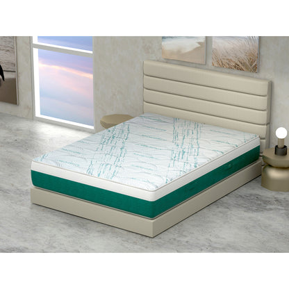 Traagschuim Matras – Memory Foam Matras – Ergonomisch Matras – 4-laags Matras – Ventilerend Matras – 90x200x24 cm – Afneembare Ademend Hoes – 16 Zones Voor Optimale Ondersteuning