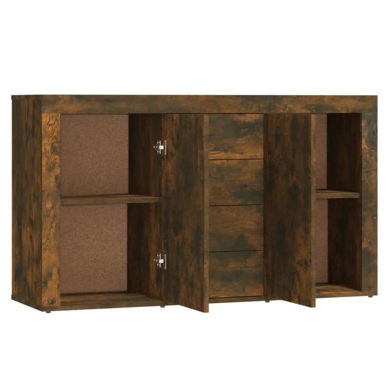 Sideboard 120x36x69cm edited wood gerookt oak-colored Practical and removable