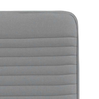 Eetkamerstoel – Keukenstoel – Woonkamerstoel – Bureaustoel – Retro Stoel – Set Van 2 – Lichtgrijs Stof – Comfortabel Schuim