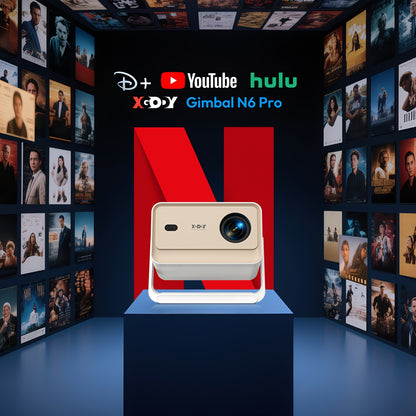 Projector – Beamer – Video Projector – Multimediaspeler – Full HD Beamer – Compact Wit Design – 700 ANSI Lumen Helderheid – Native 1080p Resolutie met 4K Ondersteuning