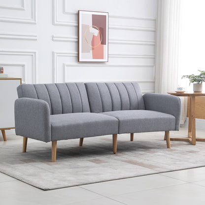 2-Zitsbank – Tweezitsbank – Loveseat – Bankstel – Slaapbank – Lichtgrijs – Scandinavisch Design – Verstelbare Rugleuning 3 Posities