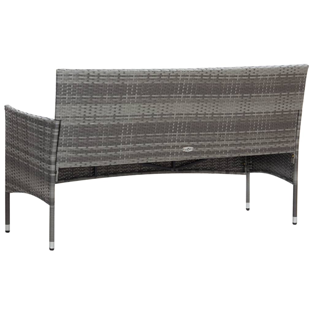 Loungeset – Tuinmeubelset – Zitgroep – Balkonset – Loungemeubel – Polyrotan – 5-Delig – Inclusief Comfortabele Kussens