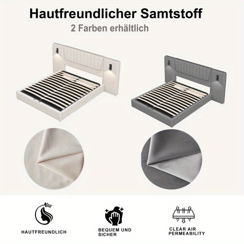Uitschuifbare Slaapbank – Bedbank – Logeerbed – Sofa Bed – Slaapsofa – Stevig Massief Houten Frame – Inclusief Opbergruimte
