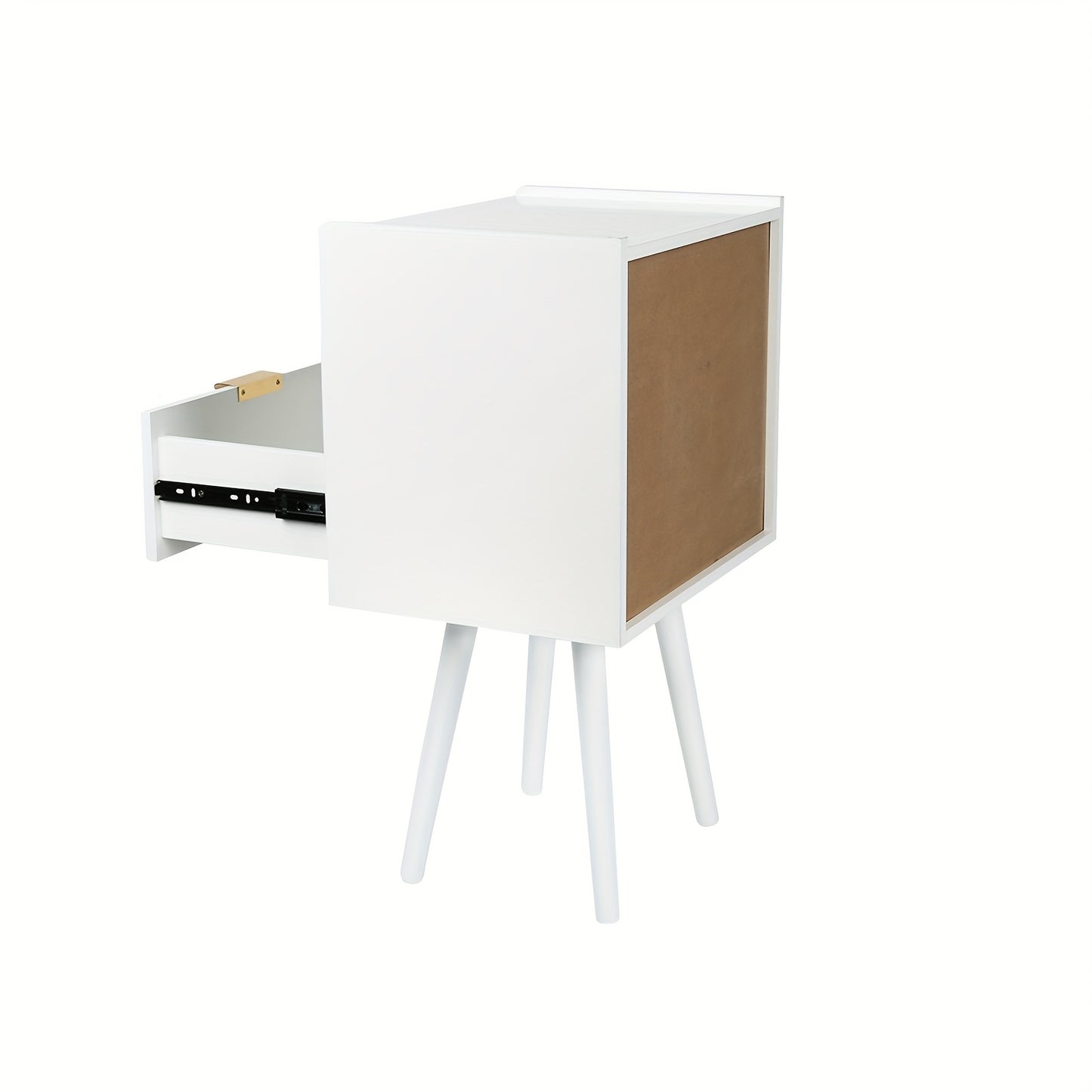 Nachtkastje – Bedside Table – Bijzettafel – Ladekastje – Nachtkast – Compact Model – Stevige Houten Constructie – Ruimtebesparend Design