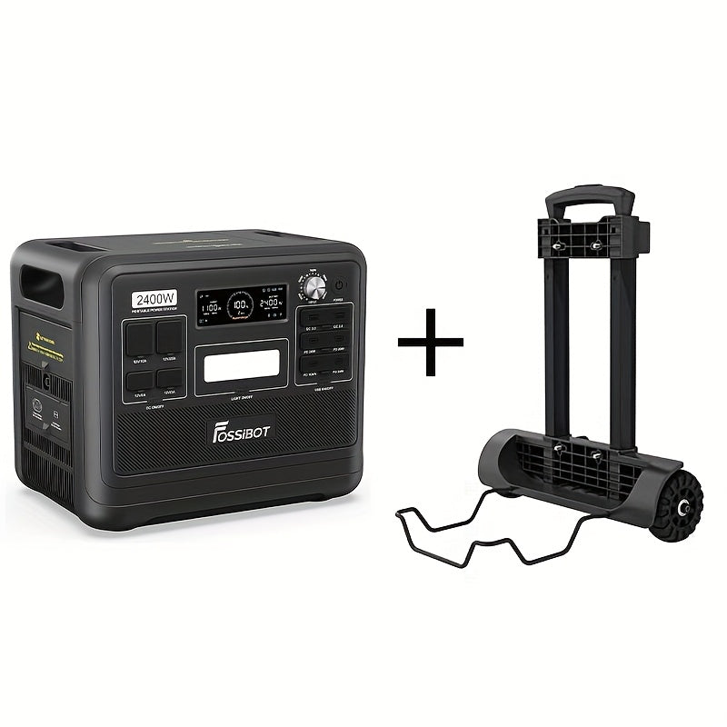 Draagbare Powerstation – Mobiele Batterij – Noodstroom Generator – Outdoor Energiecentrale – Zwart – 2048Wh Capaciteit – 2400W Vermogen