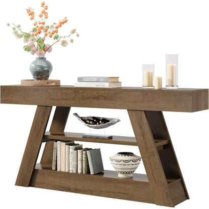 Sidetable – Consoletafel – Wandtafel – Haltafel – Dressoir – Rustiek Design – 160 cm Breed – Stevig Tafelblad