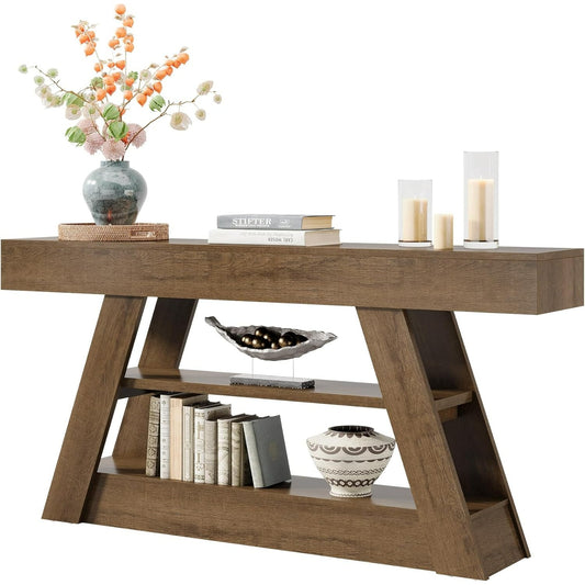 Sidetable – Consoletafel – Wandtafel – Haltafel – Dressoir – Rustiek Design – 160 cm Breed – Stevig Tafelblad