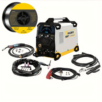 Lasapparaat – Mig Lasmachine – Mig Mag Lasser – Elektrode Lasapparaat – Plasma Snijder – 200A Inverter – 10-in-1 Multi-Process Met Puls MIG & Plasma Snijfunctie