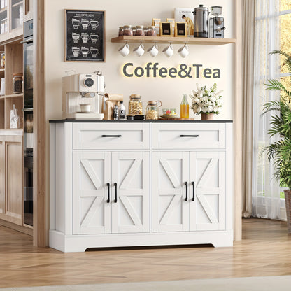 Dressoir – Sideboard – Buffetkast – Opbergkast – Ladekast – Modern Design – 120x40x87 cm – Hout & Spaanplaat