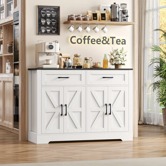 Dressoir – Sideboard – Buffetkast – Opbergkast – Ladekast – Modern Design – 120x40x87 cm – Hout & Spaanplaat