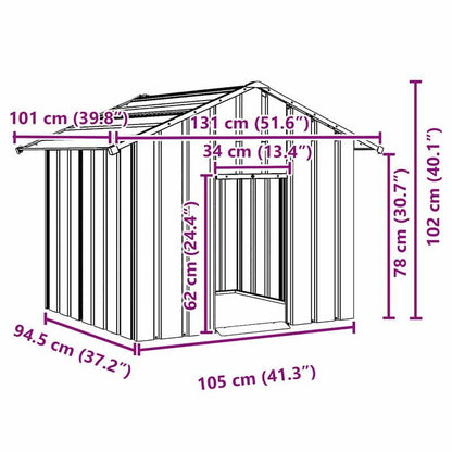 Hondenhok – Hondenhuis – Hondenbench – Hondenkooi – Hondenverblijf – Verzinkt Staal – Zwart Dak – 131x101x102 cm – Weerbestendig – Geïsoleerd