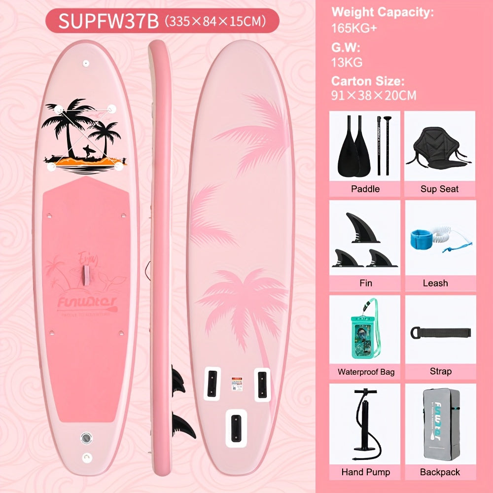 Paddleboard Roze Coconut Shoal – Stand Up Paddleboard – SUP – Watersport Board – Inflatable Board – Lichtgewicht – Duurzaam PVC