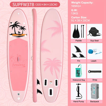 Paddleboard Roze Coconut Shoal – Stand Up Paddleboard – SUP – Watersport Board – Inflatable Board – Lichtgewicht – Duurzaam PVC