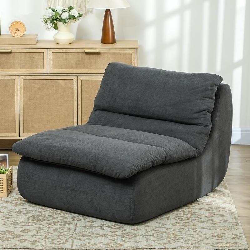 Fauteuil – Stoel – Lounge Stoel – Zitstoel – Leunstoel – Modern Design – Zachte Foamvulling – Verstelbare Rugleuning