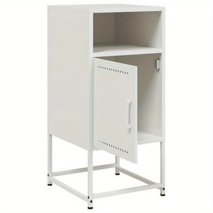 Nightstands 2pcs 36X39X78 Cm Steel White