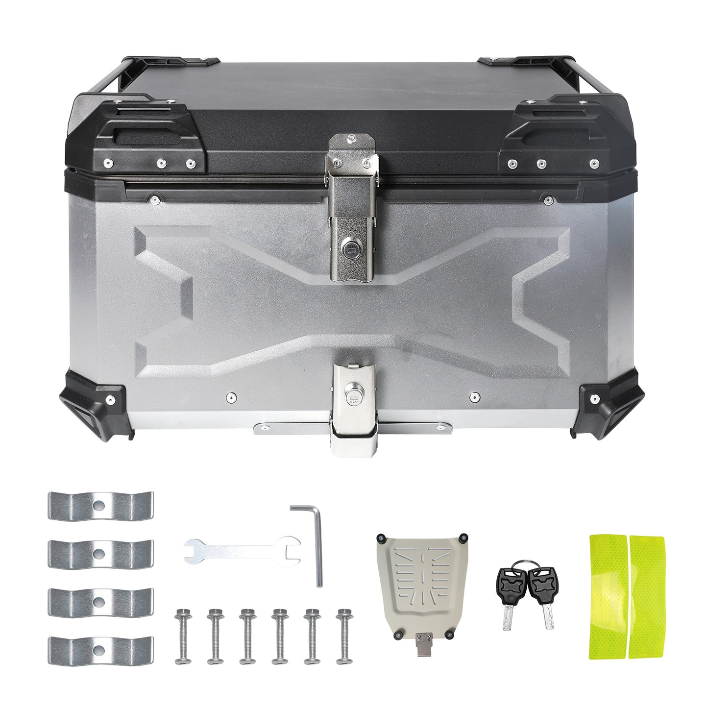 Motorbox – Motorbagagekoffer – Motorbagagekist – Motorkoffer – Motorhelm Koffer – 65L Ruime Capaciteit – Slagvast Aluminium
