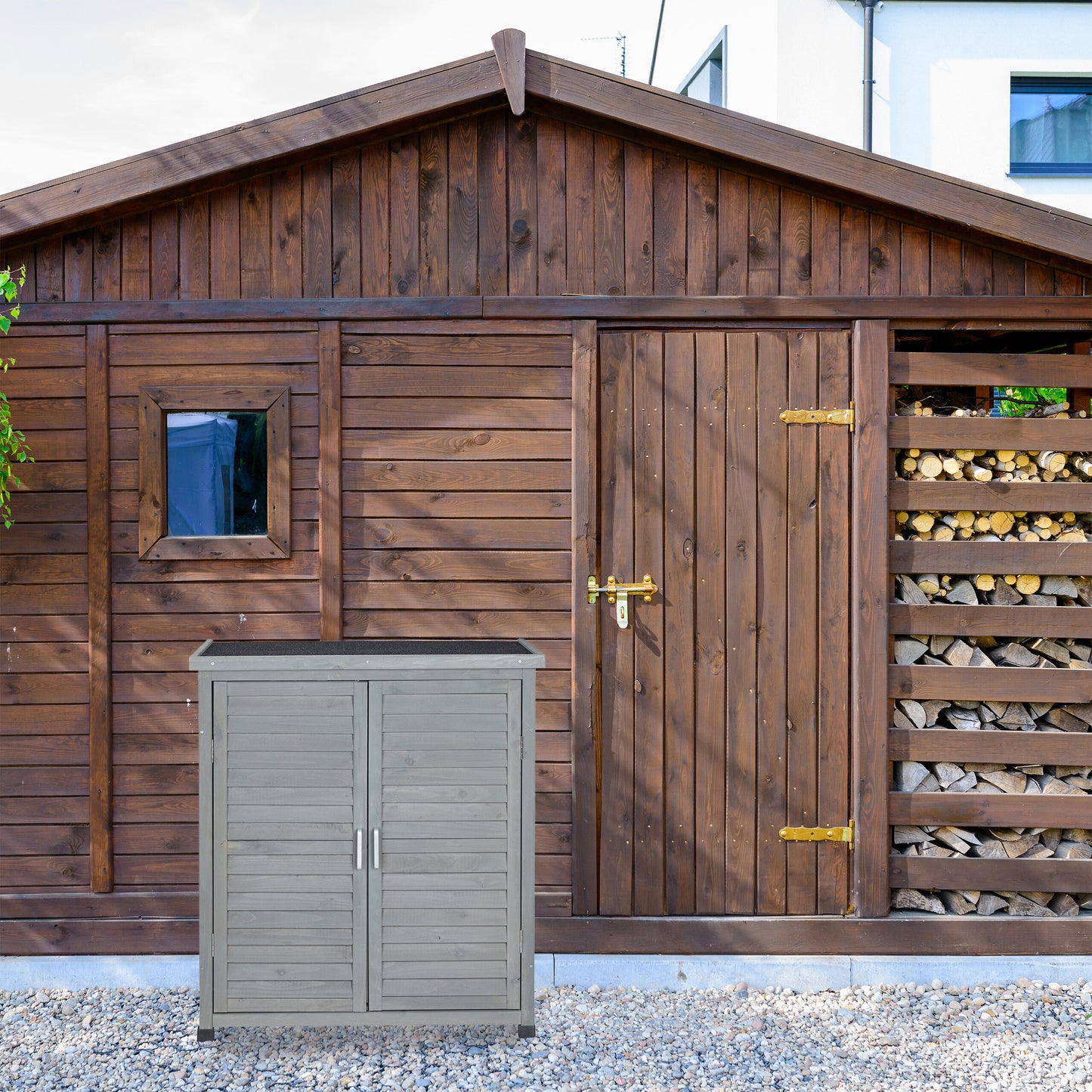 Vuurkorf – Tuinhaard – Buitenhaard – Vuurmand – BBQ Vuurkorf – Zwart Staal – Ø 75 cm – Inclusief Grill en Vonkenscherm