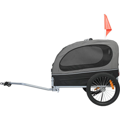 Hondenfietskar – Hondenkar – Fietsaanhanger Hond – Huisdier Fietsmand – Dierenwagen – Stevig Carbonstaal Frame – Inklapbaar Met Quick Release Wielen