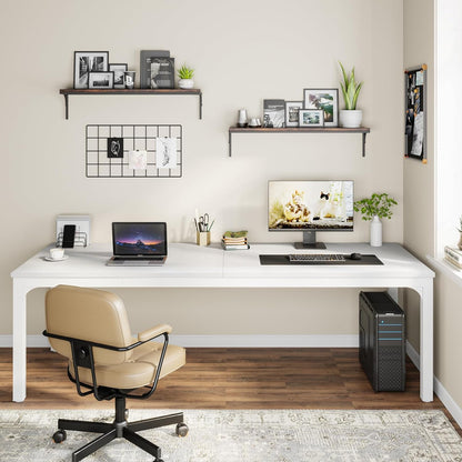 Hoekbureau – L-vormig Bureau – Computerbureau – Bureau met Laden – Werkplekmeubel – Rustiek Bruin – Veel Opbergruimte – Stevig en Stabiel