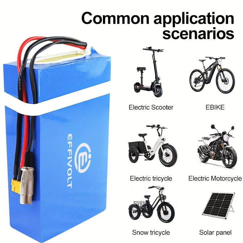 Elektrische Fiets Accu – E-bike Accu – Lithium Accu – Fiets Batterij – E-bike Batterij – 48V 24Ah Capaciteit – 50A BMS Bescherming