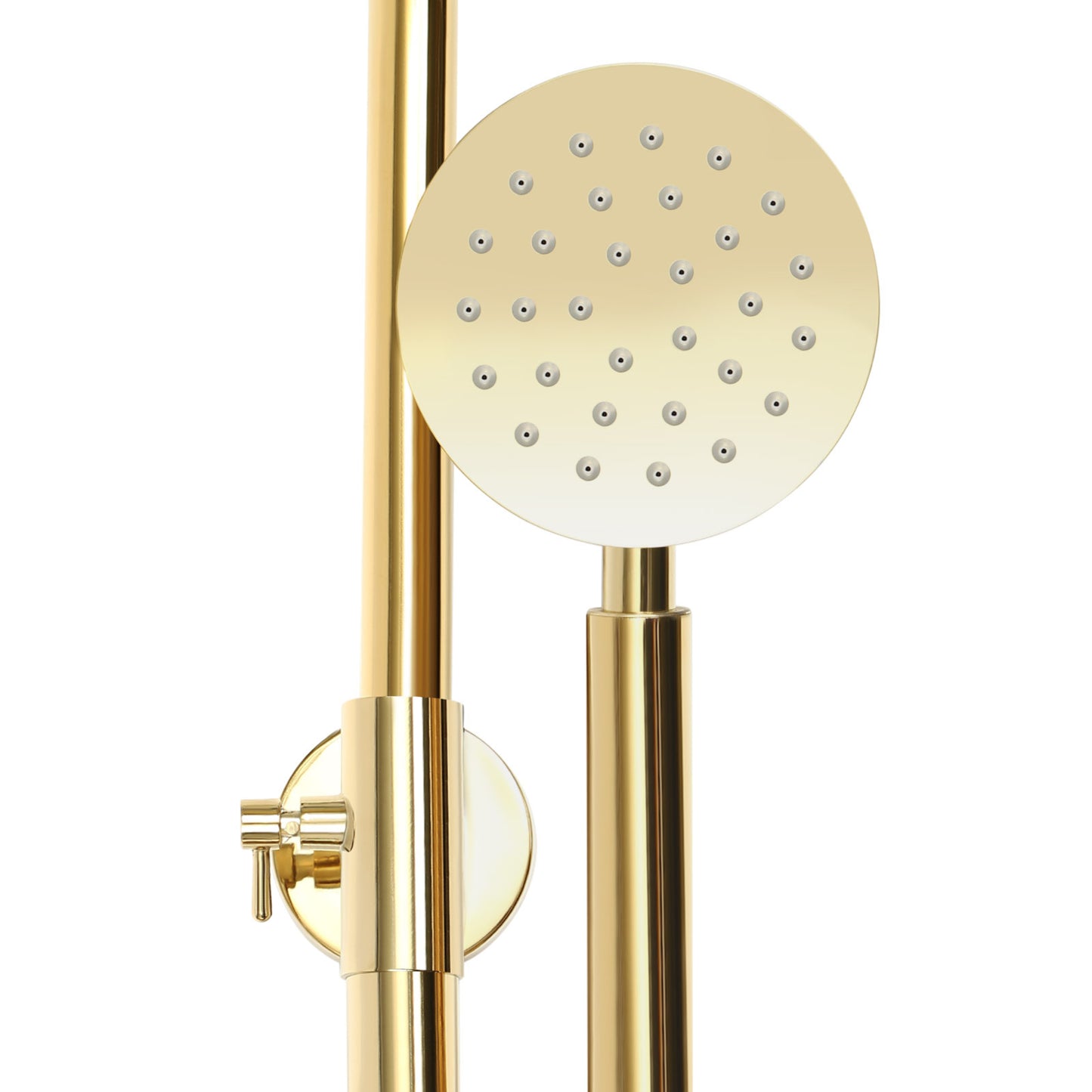 20Cm Golden Round Constant Temperature Shower Set