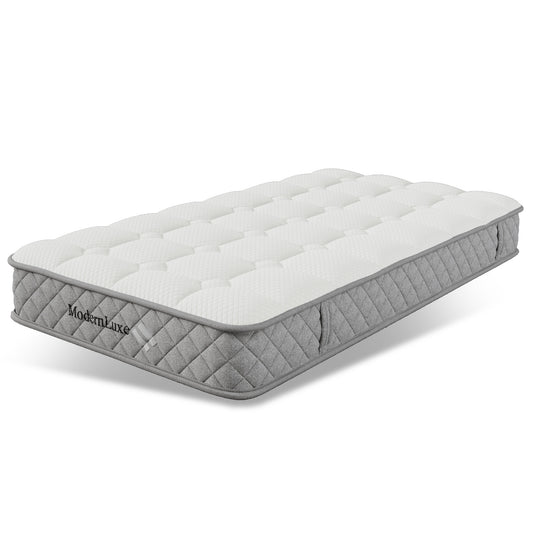 Orthopedic Cold Foam Mattress 90x200cm, Mattress with 7-zone Pocket Spring Core, Firmness Level H3 (medium Firm), 20cm High, 4 Handles + Vacuum Packaging, Extra Firm Mattress, Queen Size Mattress Plush, Plush Mattress, Hard M