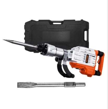Jack Hammer - Breaker -. breaker hammer -. Demolition hammer - Breakers - Rotary Hammer - Electric Hammer Drill - 3500W - with 2 Chisel Bits for Trenching and Hole Breaking