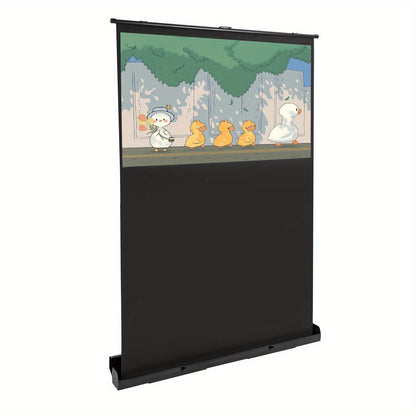 Projectiescherm – Beamer Scherm – Filmscherm – Presentatiescherm – Opvouwbaar Scherm – 152,4 cm – 4K/8K Ultra HD & HDR – Stevige Vezelglas Oppervlakte & Verstelbare Aluminium Standaard