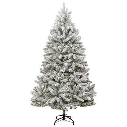 Kerstboom – Kunstkerstboom – Schoonheidsboom – Sneeuwboom – Houtachtige Boom – 210 cm Hoog – Opvouwbaar Met PE/PVC Mix En Sneeuwlook