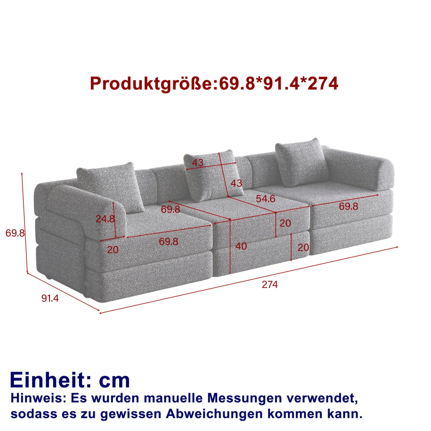 Bedbank – Slaapbank – Logeerbed – Sofa Bed – Bankbed – 2-in-1 Chenille Slaapbank Met Opbergruimte – Stevig Metaalframe & Comfortabele Stof
