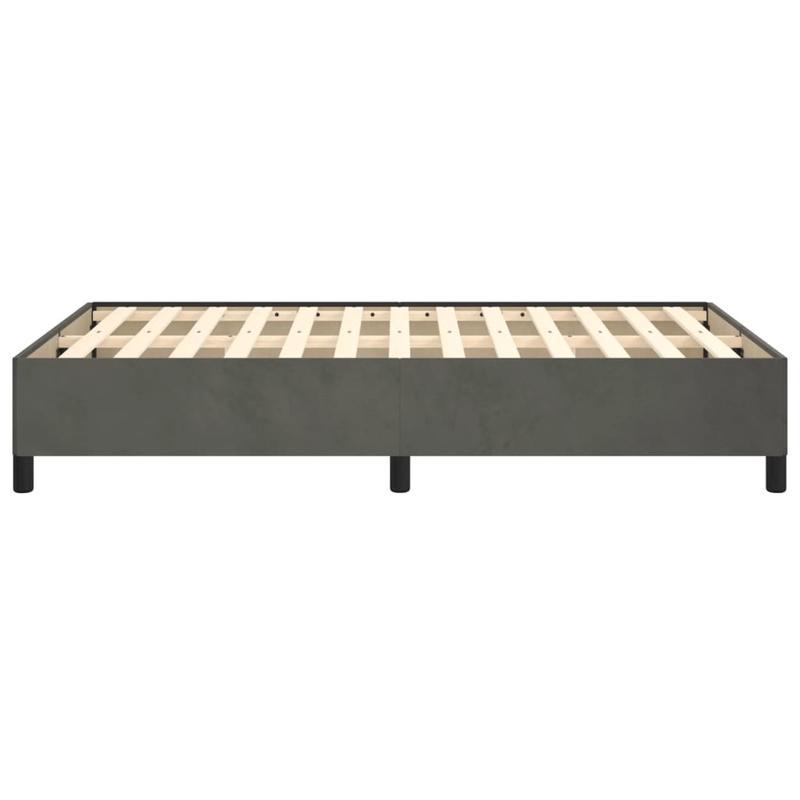 Bed frame without Mattress Grigio Scuro 120x200cm Velvet Practical, removable, suitable for all seasons