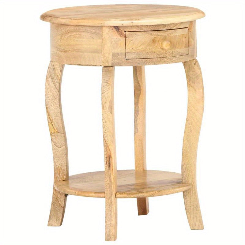 Bijzettafel – Bijzettafeltje – Nachtkastje – Salontafel – Banktafel – Massief Mangohout – Compact 37x37x61 cm