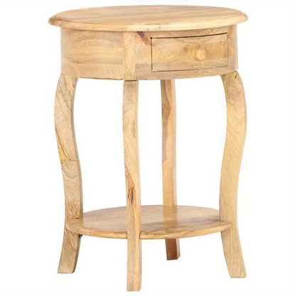 Bijzettafel – Bijzettafeltje – Nachtkastje – Salontafel – Banktafel – Massief Mangohout – Compact 37x37x61 cm