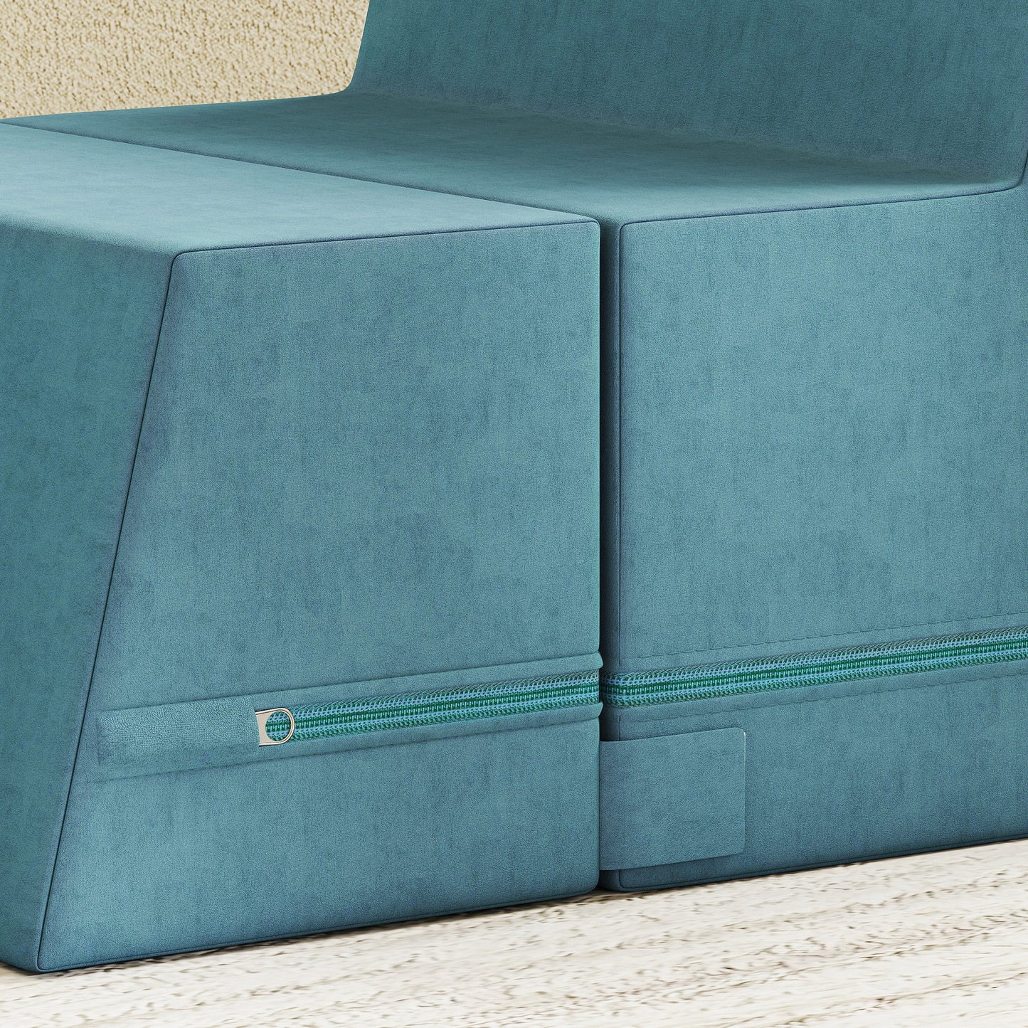 Zachte Bouwblokken – Speelblokken – Klimblokken – Stapelblokken – Speelset – Voor Kleuters Blauw – Veilig Kunstleer & Schuim – Licht & Opvouwbaar