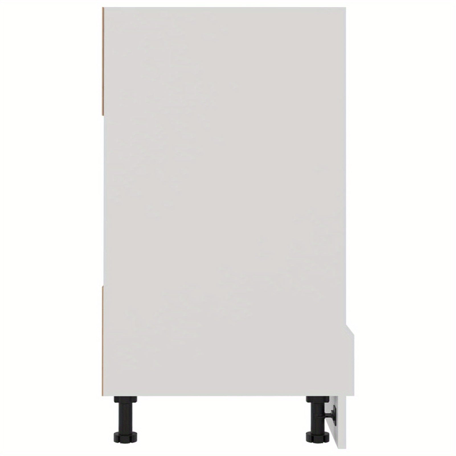 Ovenkast – Keukenkast – Opbergkast – Ovenmeubel – Keukenmeubel – Wit Gefineerd Hout – Compact 60x46x81,5 cm - QUORE