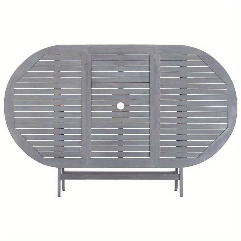 Tuintafel Inklapbaar – Opvouwbare Tuinset – Buitentafel – Picknicktafel – Campingtafel – Stevig Acaciahout – 160x85x75 cm