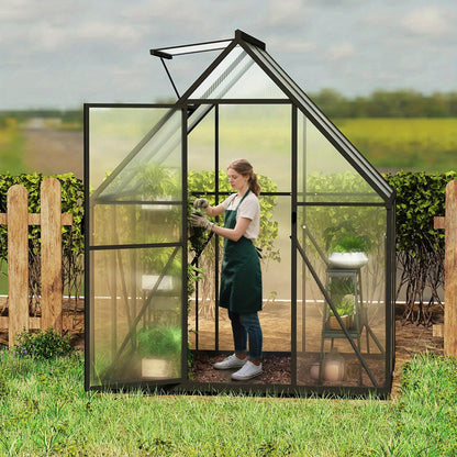 Kweekkas – Tuinkas – Broeikas – Foliekas – Mini Serre – Aluminium Frame – Verstelbare Ventilatie – 182,88x121,92 cm