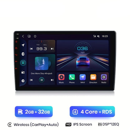 Multimedia Autoradio – Car Radio – Navigatiesysteem – GPS Speler – 2 Din Scherm – 9 Inch IPS HD – Draadloze WiFi & CarPlay