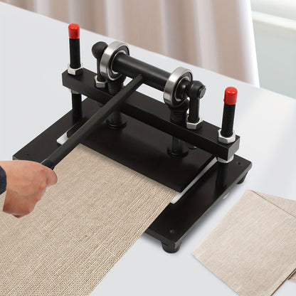 Leren Snijmachine – Handmatige Stansmachine – Embossing Machine – Press Cutter – Faux Leather Cutter – Zwart – Verstelbare Druk – Stabiele Constructie