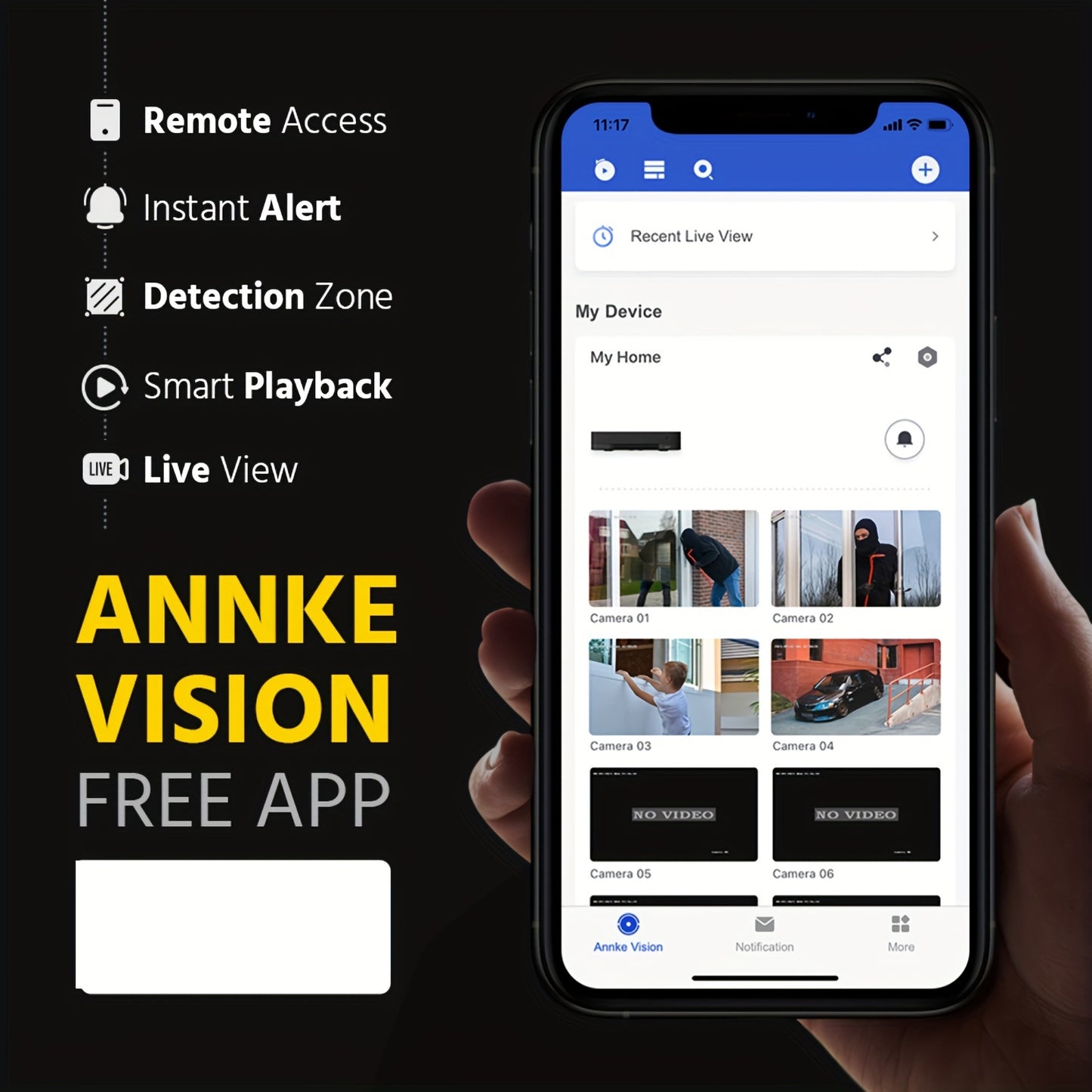 beveiligingscamera – bewakingscamera – buitencamera – ip-camera – draadloze camera – 6MP dual lens – 180° ultra brede kijkhoek – kleurennachtzicht en infrarood – tweezijdige audio – menselijke en voertuigdetectie – PoE voeding