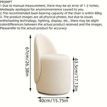 Draaikruk – Draaistoel – Krukje – Zitkruk – Werkkruk – Rond – Hoogwaardig Hout – Met Rugleuning – Lichtgewicht – Modern Design